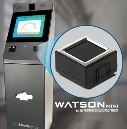 Watson Mini Breathalytics Kiosk Fingerprint Scanner Integrationjpg