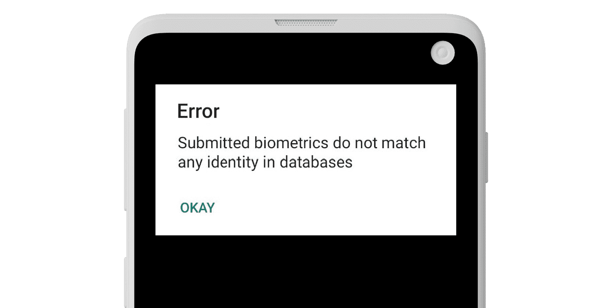 CamraIB error search screen